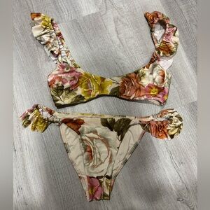 Zimmermann Multicolor Floral Bikini